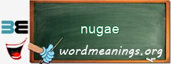 WordMeaning blackboard for nugae